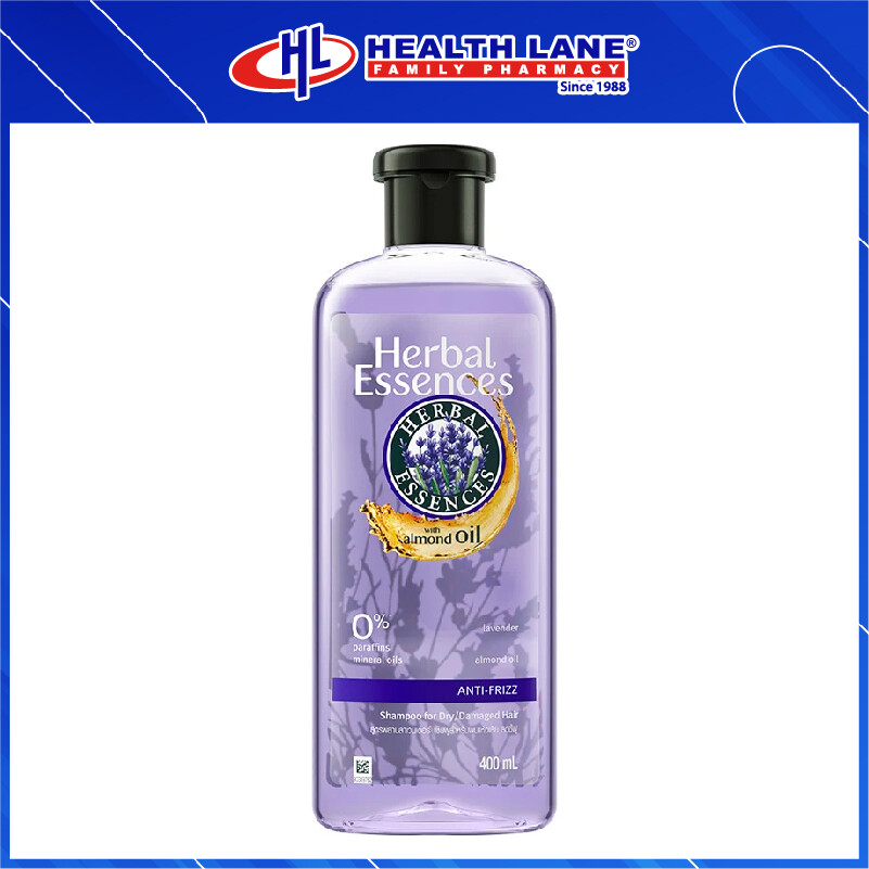 HERBAL ESSENCES LAVENDER WITH ALMOND OIL ANTI-FRIZZ SHAMPOO 400ML